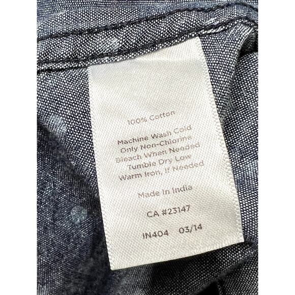 Talbots womens size 18WP button-up top grey/white polk-a-dot long sleeve career - Picture 10 of 10